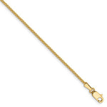 Indlæs billede til gallerivisning 14k Yellow Gold 1.10mm Box Bracelet Anklet Choker Necklace Pendant Chain
