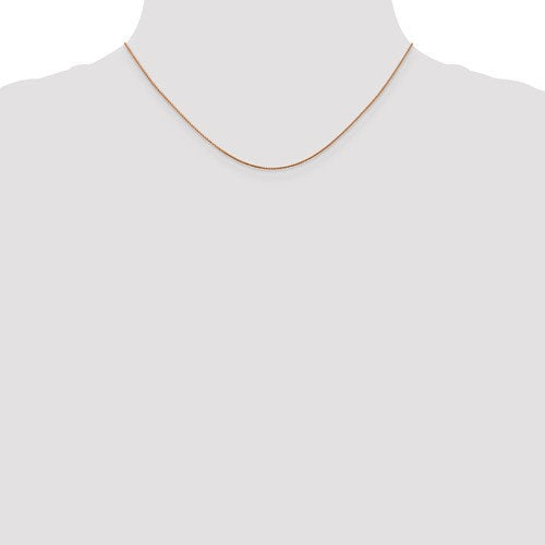 14k Rose Gold 0.65mm Diamond Cut Spiga Bracelet Anklet Choker Necklace Pendant Chain