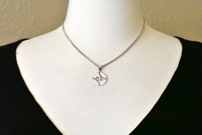 14k 10k gold sterling silver baseball personalized pendant charm