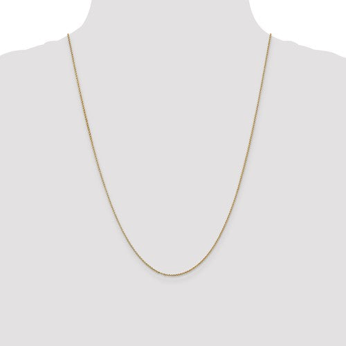 14k yellow gold 1.15mm rolo bracelet anklet choker necklace pendant chain