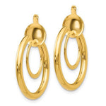 Charger l&#39;image dans la galerie, 14K Yellow Gold Non Pierced Clip On Round Hoop Earrings
