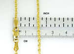 Carregar imagem no visualizador da galeria, 14K Yellow Gold 2.25mm Parisian Wheat Bracelet Anklet Choker Necklace Pendant Chain
