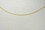 Load image into Gallery viewer, 14k Yellow Gold 0.6mm Thin Cable Rope Necklace Choker Pendant Chain
