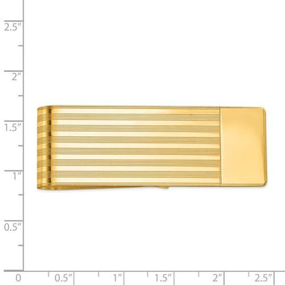 14k solid yellow gold money clip personalized engraved monogram
