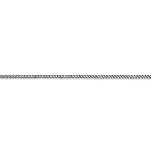 14k white gold 1mm franco bracelet anklet choker necklace pendant chain