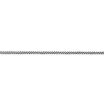 Indlæs billede til gallerivisning 14K White Gold 1mm Franco Bracelet Anklet Choker Necklace Pendant Chain
