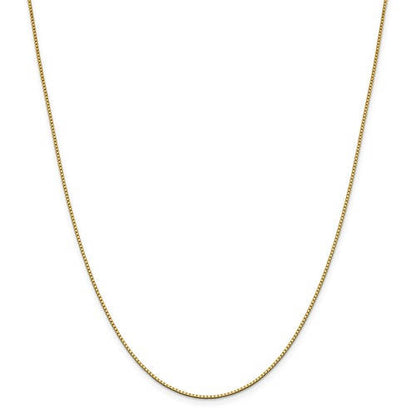 14k yellow gold 1.05mm box bracelet anklet choker necklace pendant chain