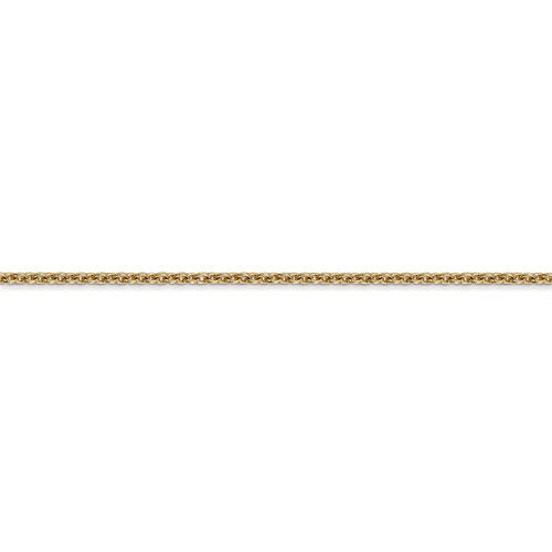 14k yellow gold 2mm cable bracelet anklet choker necklace pendant chain lobster clasp