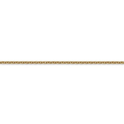 14k yellow gold 2mm cable bracelet anklet choker necklace pendant chain lobster clasp