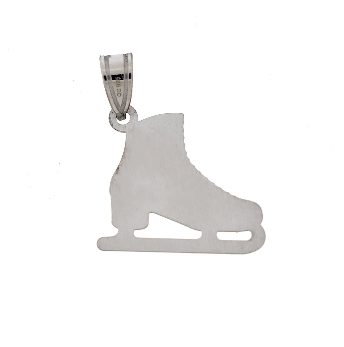 14k gold sterling silver ice skating skates disc pendant charm custom made engraved personalized
