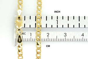 14K Yellow Gold 2.9mm Beveled Curb Link Bracelet Anklet Choker Necklace Pendant Chain