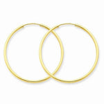 Load image into Gallery viewer, 14k Yellow Gold Classic Endless Round Hoop Earrings 30mm x 1.5mm
