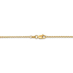 Load image into Gallery viewer, 14K Yellow Gold 1.45mm Diamond Cut Cable Bracelet Anklet Choker Necklace Pendant Chain
