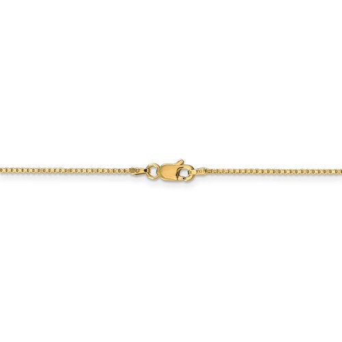 14k yellow gold 1mm box bracelet anklet choker necklace pendant chain