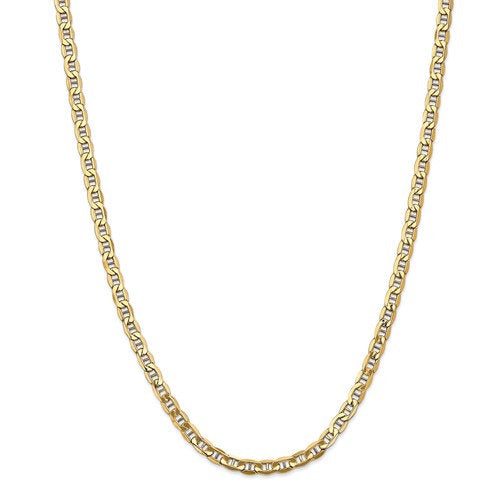 14k yellow gold 4.75mm anchor bracelet anklet choker necklace pendant chain