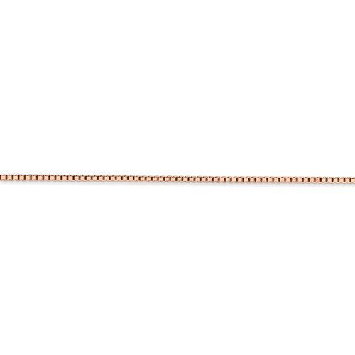 14k rose gold 1.3mm box link bracelet anklet choker necklace pendant chain