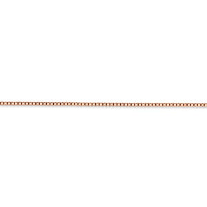 14k Rose Gold 1.3mm Box Link Bracelet Anklet Choker Necklace Pendant Chain