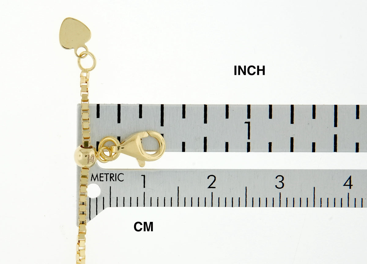 14k yellow rose white gold or sterling silver box chain extender adjustable up to 3 inches with lobster clasp