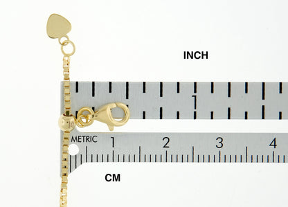 14k yellow rose white gold or sterling silver box chain extender adjustable up to 3 inches with lobster clasp