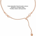 Charger l&#39;image dans la galerie, 14k Yellow Rose White Gold or Sterling Silver Box Chain Extender Adjustable up to 3 inches with Lobster Clasp
