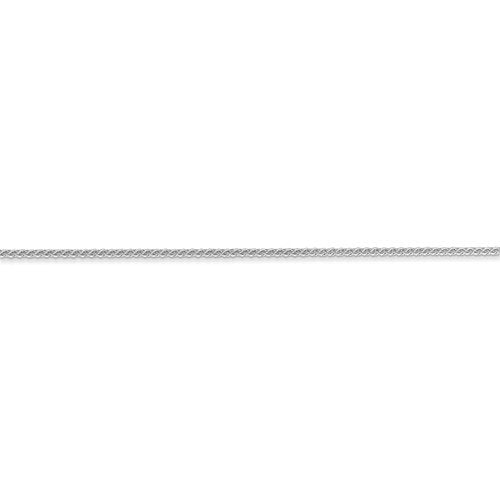 14k white gold 1mm spiga wheat bracelet anklet choker necklace pendant chain