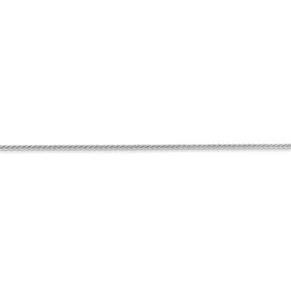 14k white gold 1mm spiga wheat bracelet anklet choker necklace pendant chain