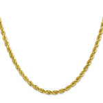 画像をギャラリービューアに読み込む, 10k Yellow Gold 4mm Diamond Cut Rope Bracelet Anklet Choker Necklace Pendant Chain

