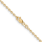 Kép betöltése a galériamegjelenítőbe: 14k Yellow Gold 2mm Round Open Link Cable Bracelet Anklet Choker Necklace Pendant Chain
