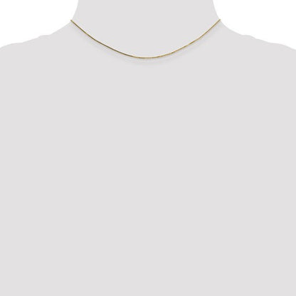 14k yellow gold 0.7mm box bracelet anklet choker necklace pendant chain