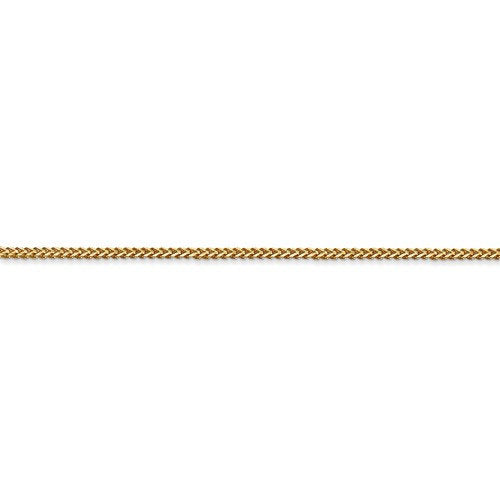 14k yellow gold 1mm franco bracelet anklet choker necklace pendant chain