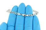 Φόρτωση εικόνας στο εργαλείο προβολής Συλλογής, 14K White Gold 4.3mm Curb Bracelet Anklet Choker Necklace Pendant Chain

