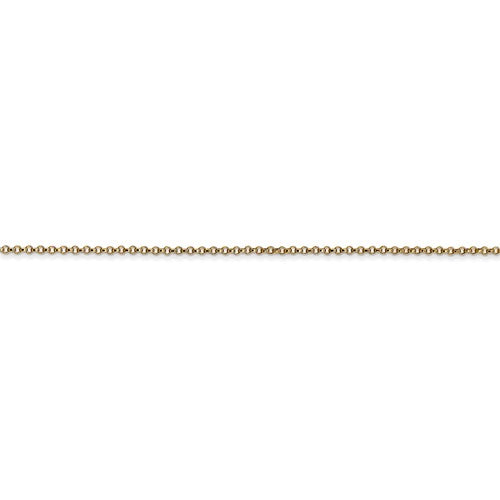 14k yellow gold 1.15mm rolo bracelet anklet choker necklace pendant chain