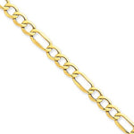 Load image into Gallery viewer, 14K Yellow Gold 6mm Lightweight Figaro Bracelet Anklet Choker Necklace Chain
