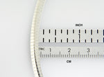Carregar imagem no visualizador da galeria, Sterling Silver 4mm Omega Cubetto V Shaped Necklace Chain Lobster Clasp
