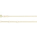 Załaduj obraz do przeglądarki galerii, Platinum 18k 14k 10k Yellow Rose White Gold 1mm Cable Bracelet Anklet Choker Necklace Pendant Chain
