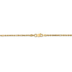 Φόρτωση εικόνας στο εργαλείο προβολής Συλλογής, 14K Yellow Gold 1.8mm Diamond Cut Milano Rope Bracelet Anklet Necklace Pendant Chain
