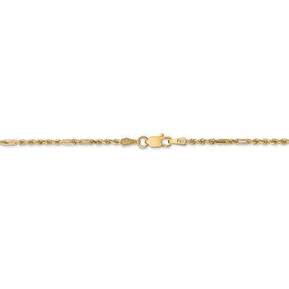 14k white gold 1.8mm diamond cut milano rope bracelet anklet necklace pendant chain