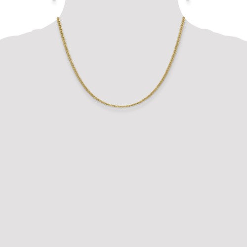 14k yellow gold 2.40mm anchor bracelet anklet choker necklace pendant chain