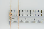 Загрузить изображение в средство просмотра галереи, 14k Rose Gold 0.5mm Cable Rope Thin Dainty Choker Necklace Pendant Chain
