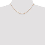 Carregar imagem no visualizador da galeria, 14K Rose Gold 1.10mm Rope Bracelet Anklet Choker Necklace Pendant Chain
