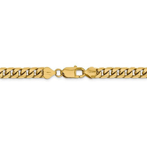 14K Yellow Gold 6.25mm Miami Cuban Link Bracelet Anklet Choker Necklace Pendant Chain