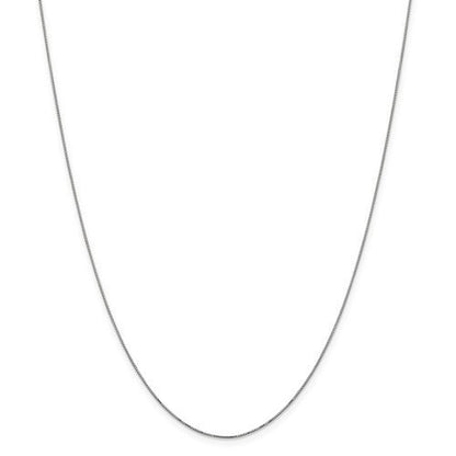 14k white gold 0.5mm box bracelet anklet necklace choker pendant chain