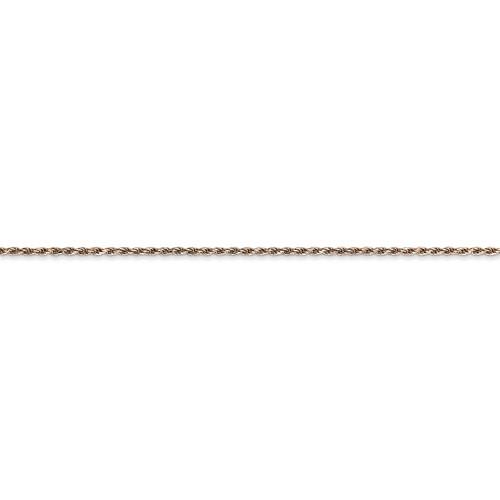 14k rose gold 1mm diamond cut rope bracelet anklet choker necklace pendant chain
