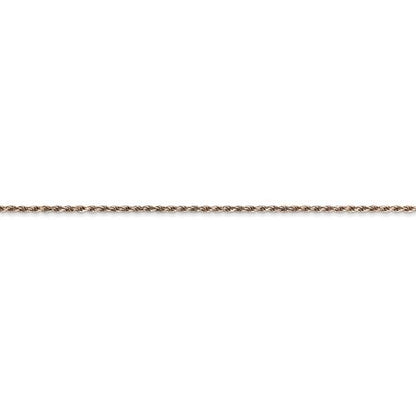 14k rose gold 1mm diamond cut rope bracelet anklet choker necklace pendant chain