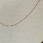 Загружайте и воспроизводите видео в средстве просмотра галереи 14K Yellow Gold 0.95mm Diamond Cut Cable Layering Bracelet Anklet Choker Necklace Pendant Chain

