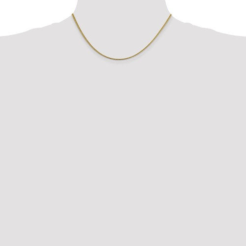 14k yellow gold 1.4mm franco bracelet anklet choker necklace pendant chain