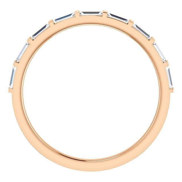 platinum 14k yellow white rose gold 1/4 ctw diamond baguette wedding anniversary band ring