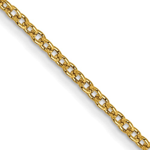14k yellow gold 1mm cable bracelet anklet choker necklace pendant chain