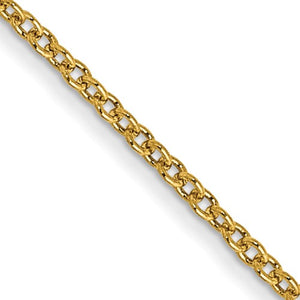 14k Yellow Gold 1mm Cable Bracelet Anklet Choker Necklace Pendant Chain