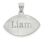 Lade das Bild in den Galerie-Viewer, 14k 10k Gold Sterling Silver Football Personalized Engraved Pendant
